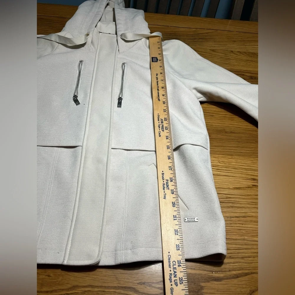 Maison Scotch Hooded Zip Jacket Snap Buttons Size 3 (M)